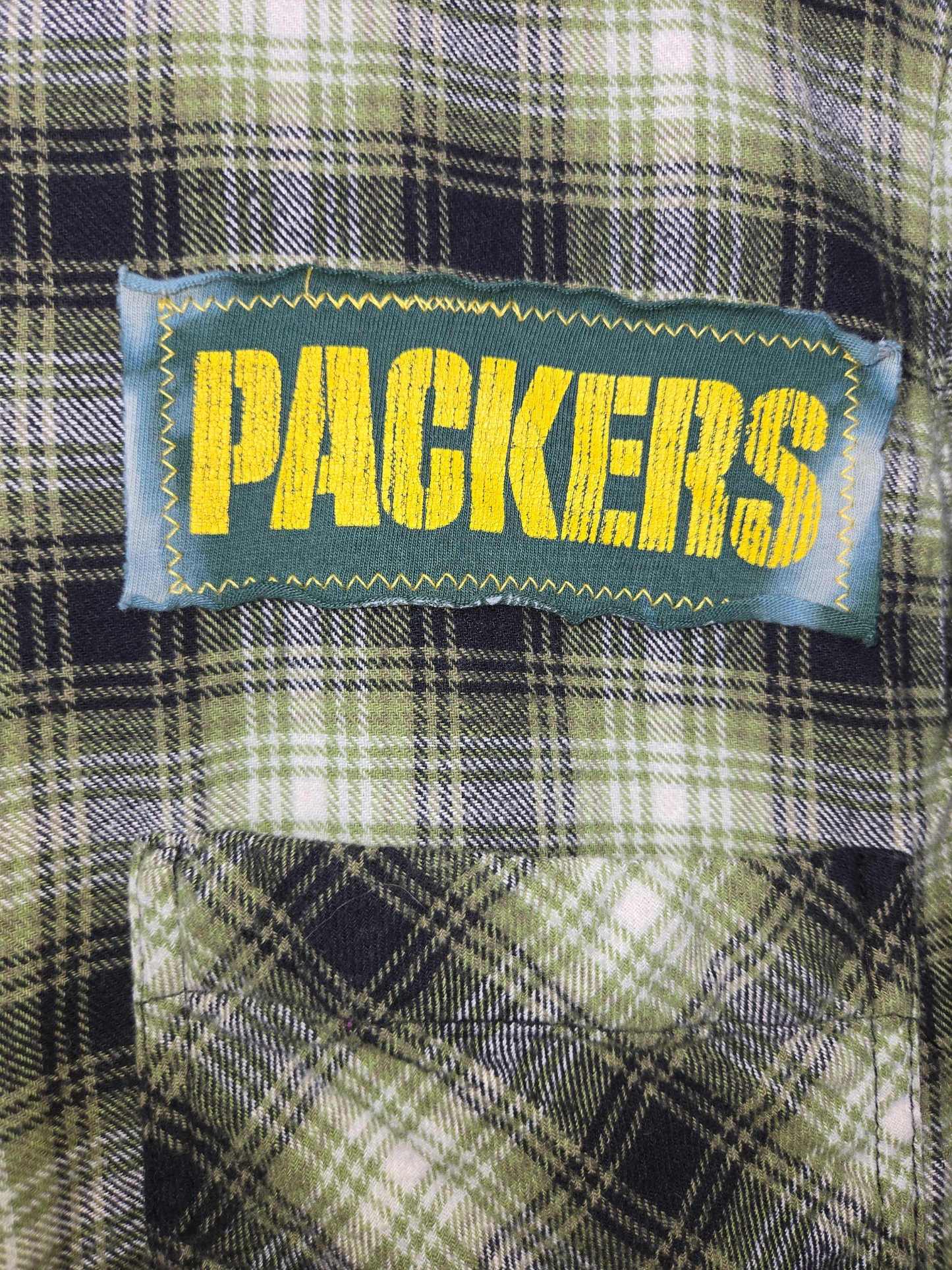 Green Bay Packers Crop Flannel