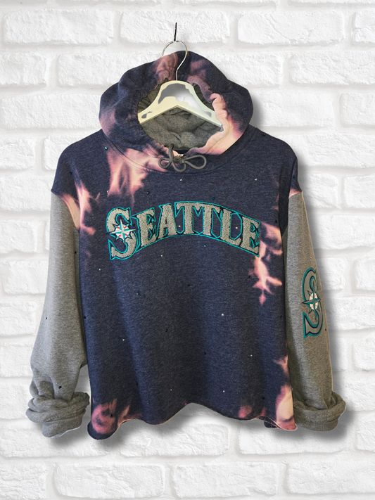 Seattle Mariners Crop Hoodie