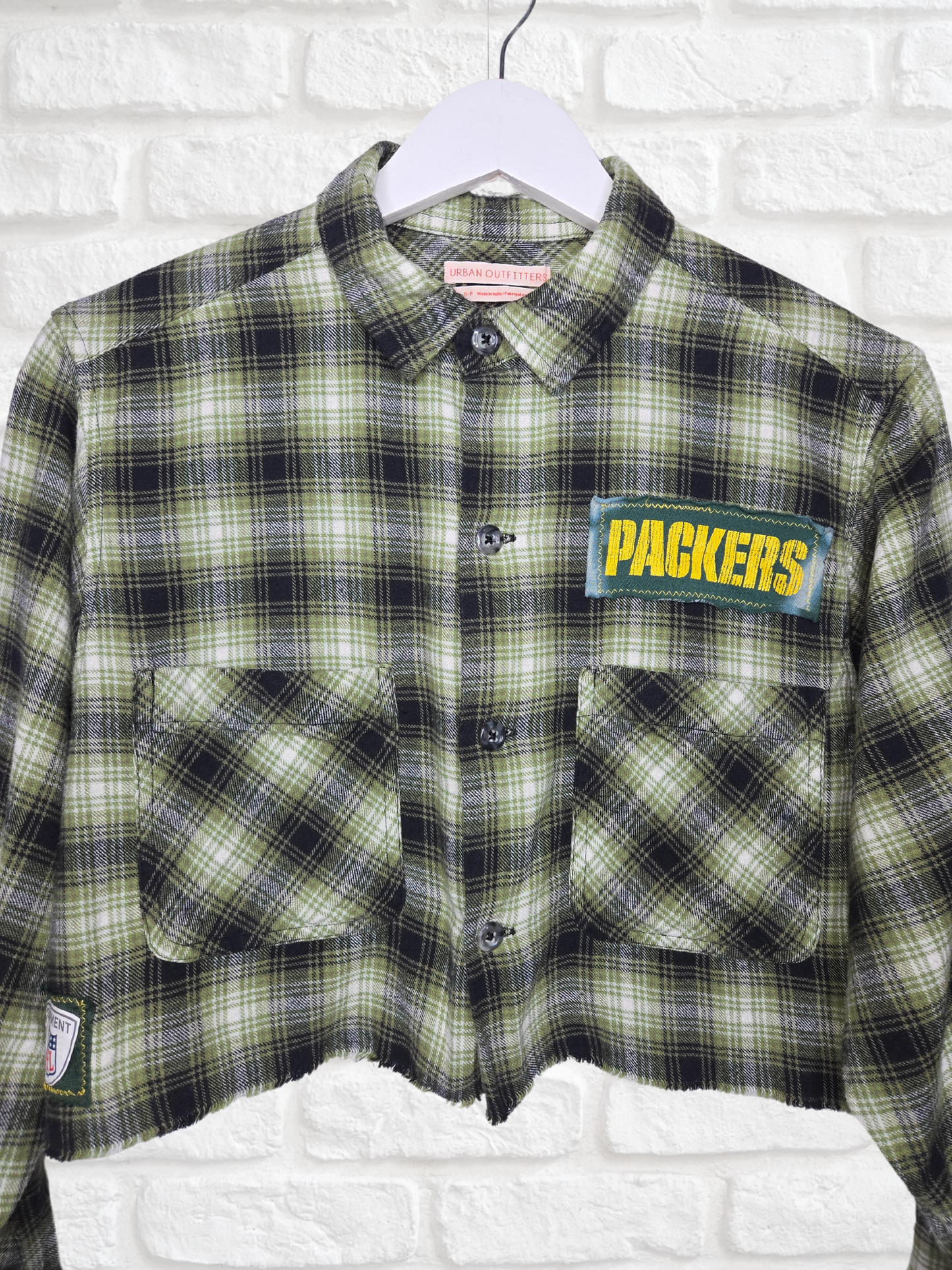 Green Bay Packers Crop Flannel