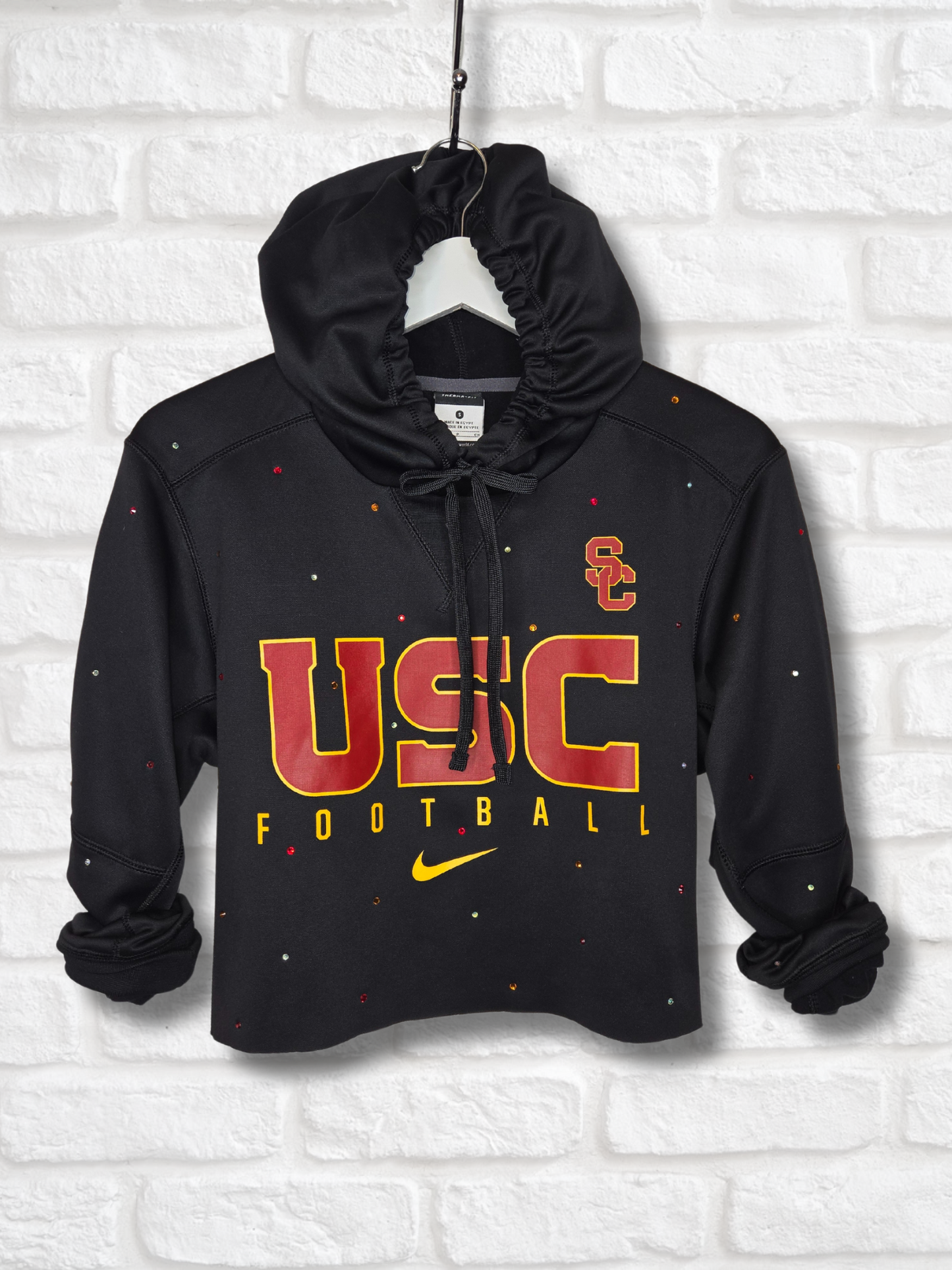 USC Trojans Crop Hoodie