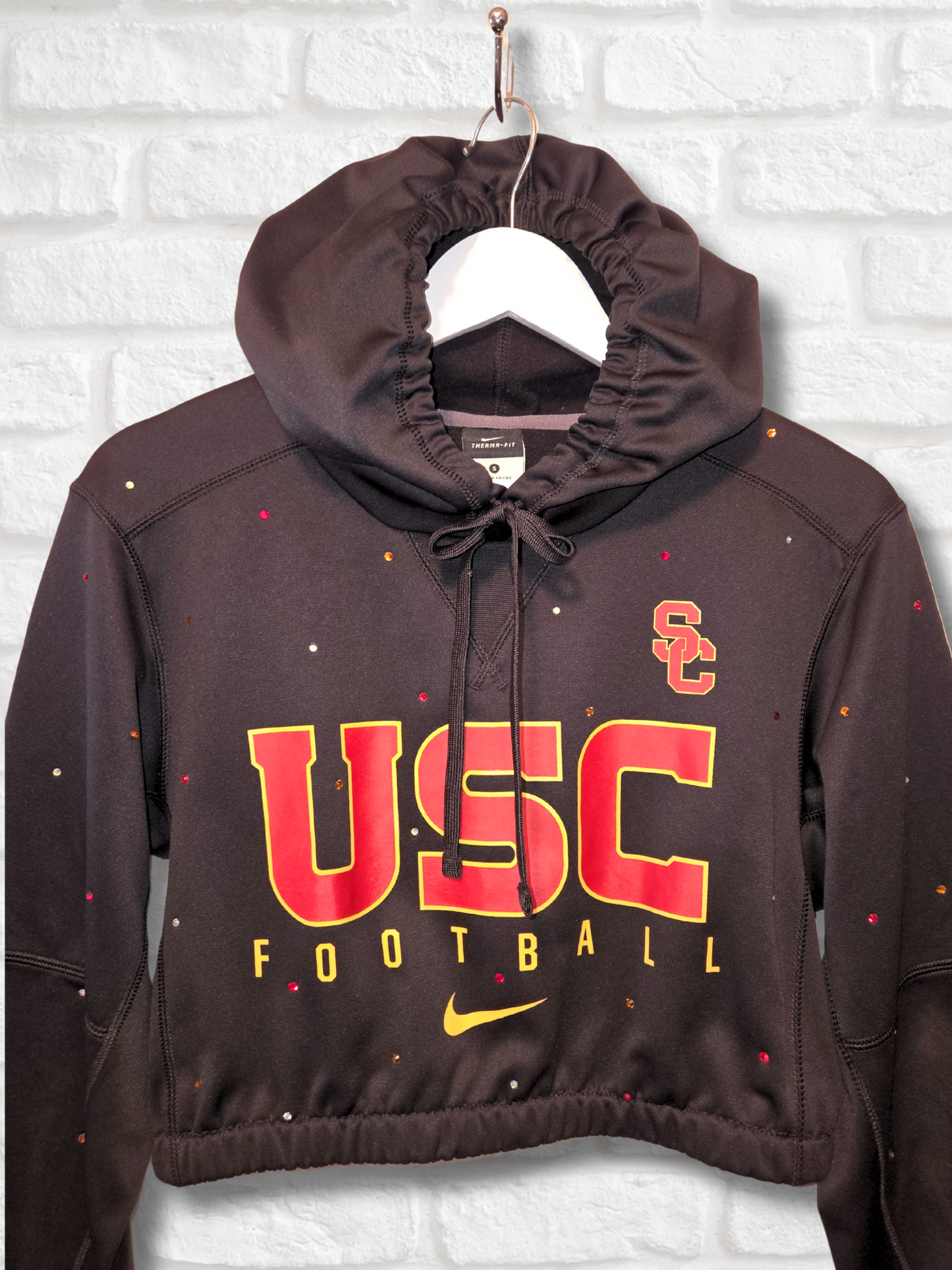 USC Trojans Crop Hoodie