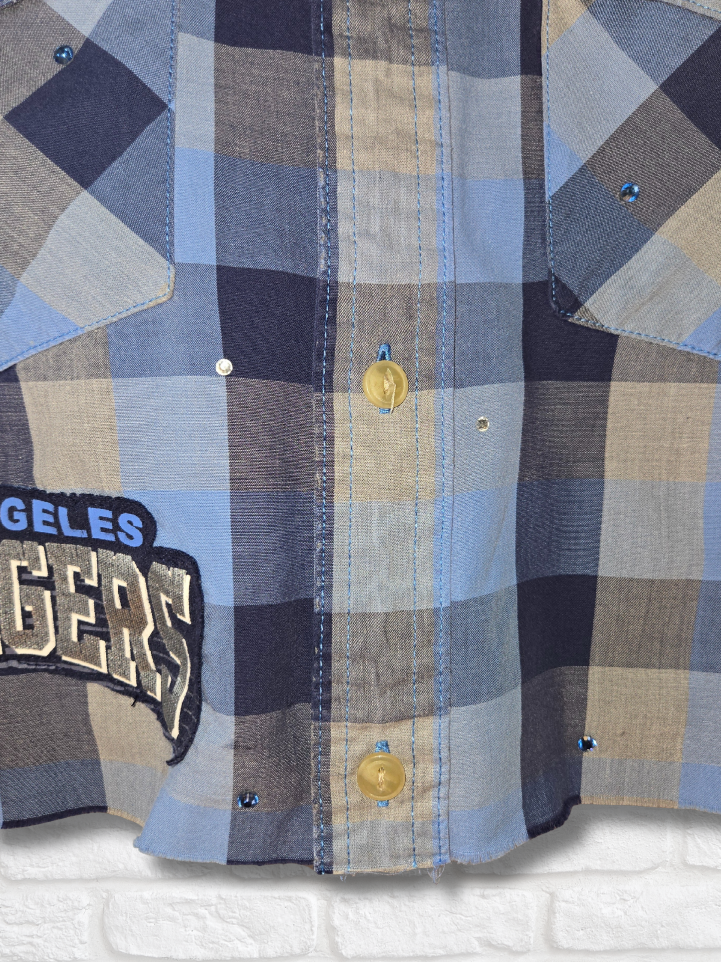 Los Angeles Chargers Crop Flannel