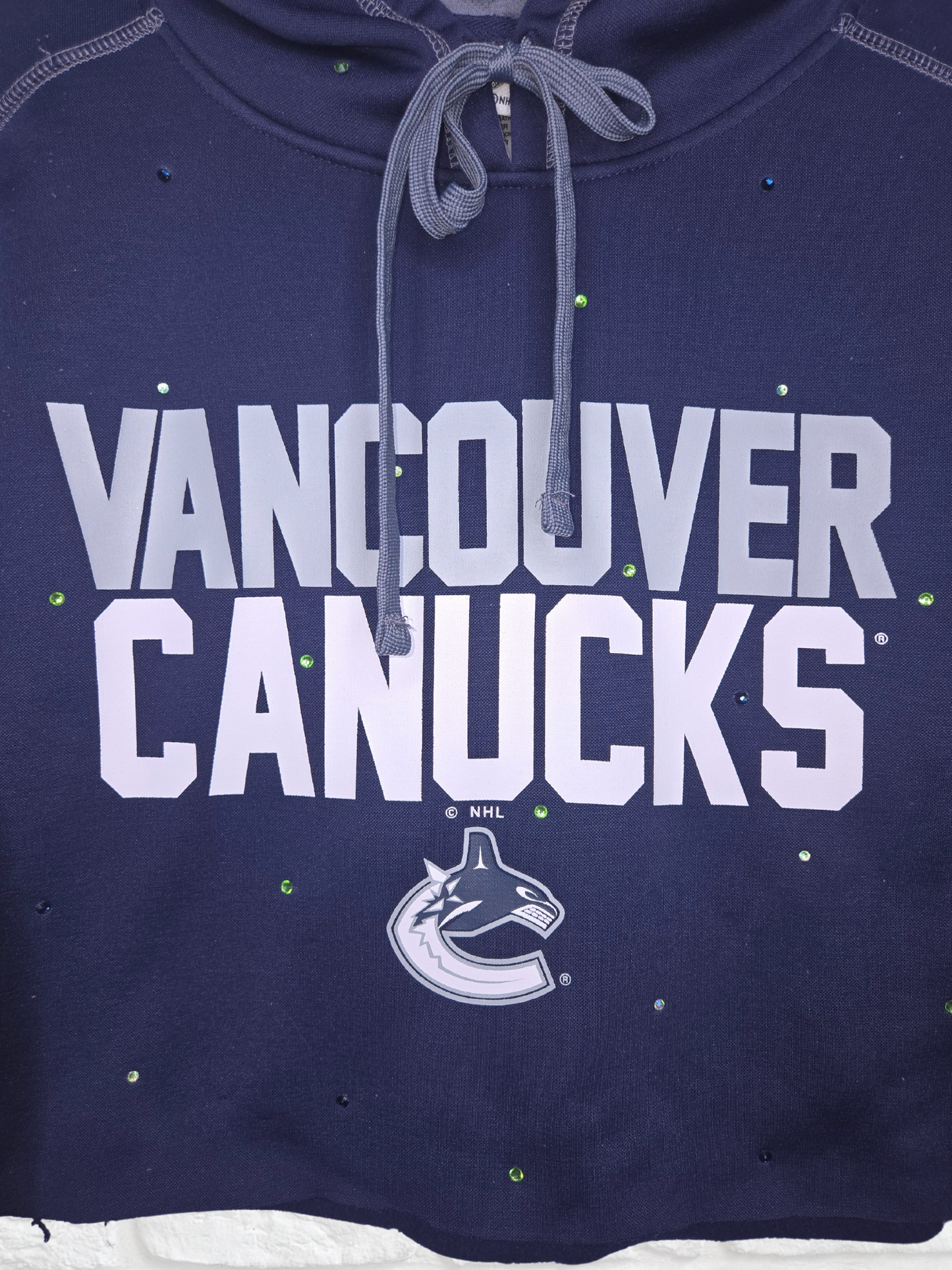 Vancouver Canucks Crop Hoodie