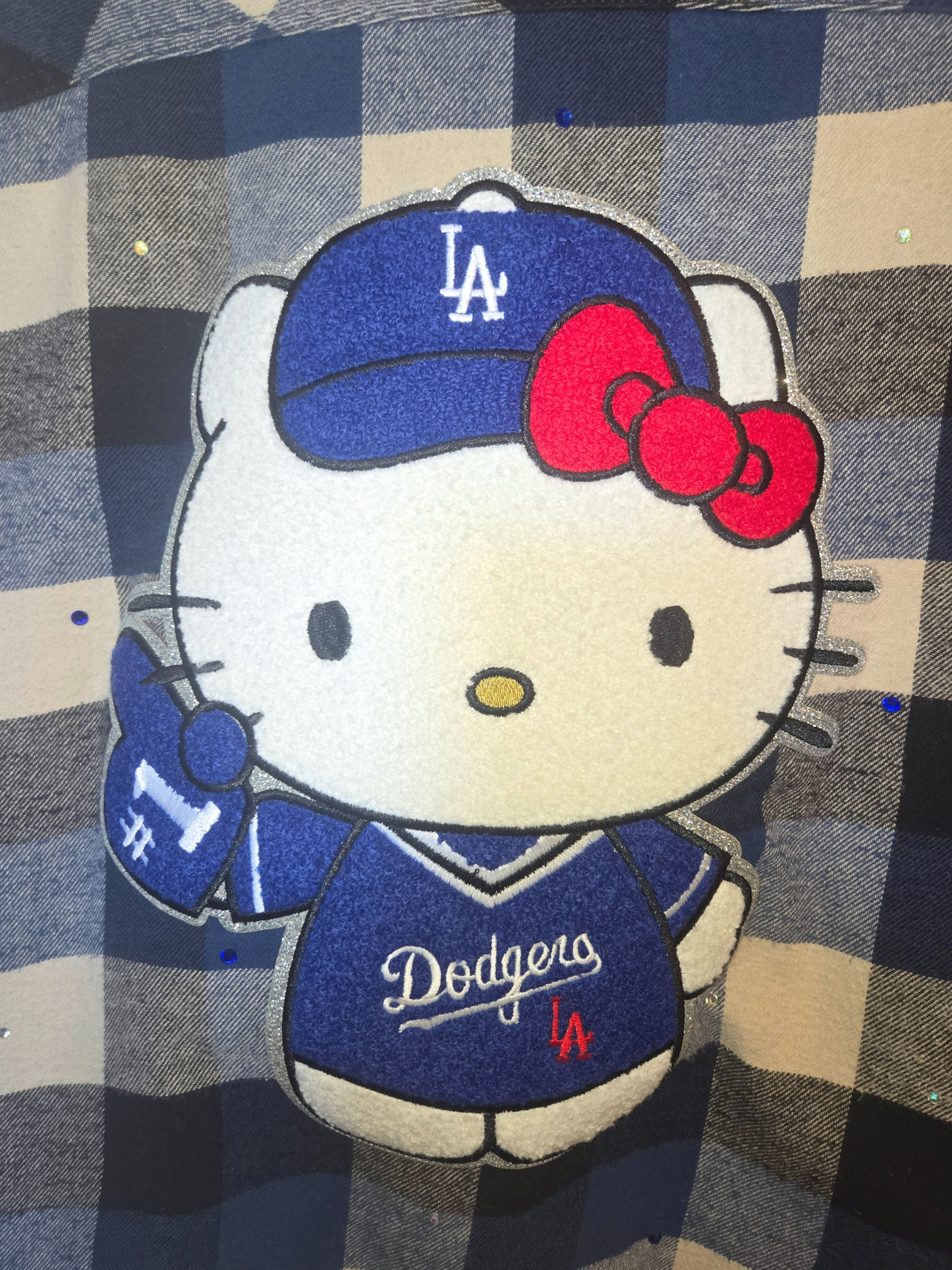 Los Angeles Dodgers HK Crop Flannel