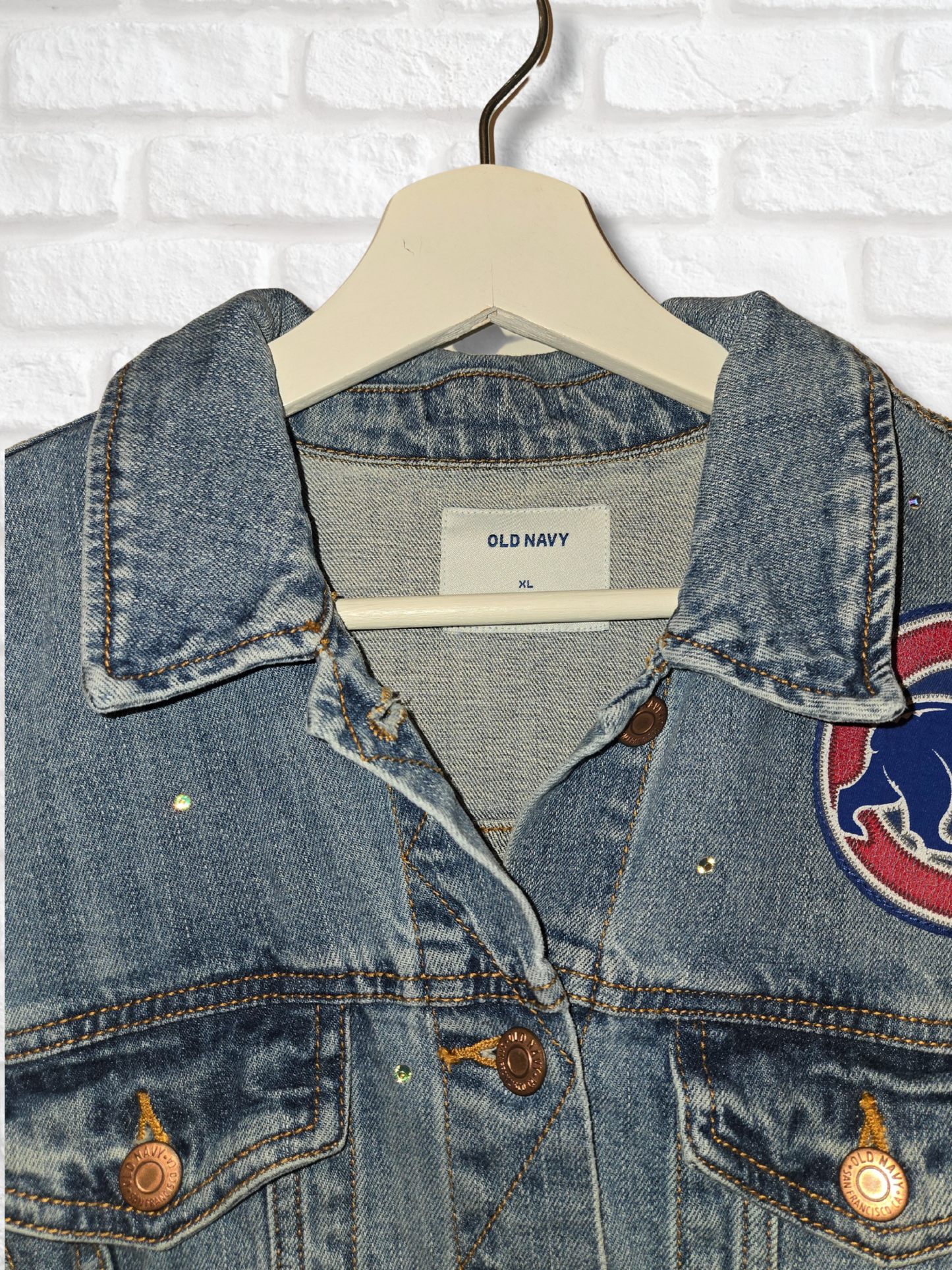Chicago Cubs Rhinestone Crop Jacket