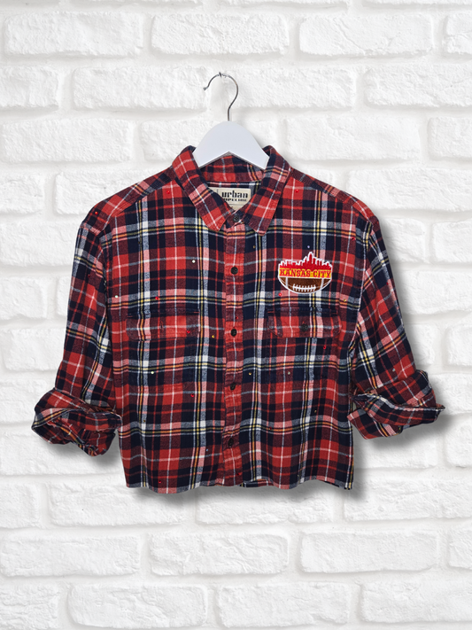 Kansas City Chiefs Crop Flannel