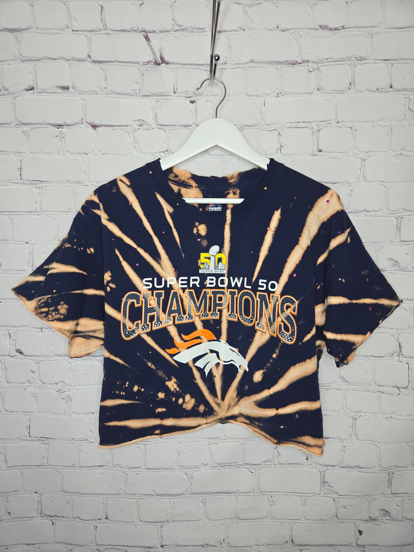 Denver Broncos Crop Tee