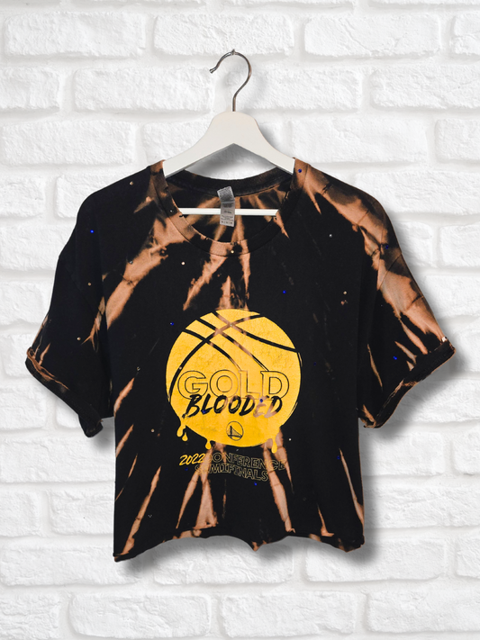 Golden State Warriors Crop Tee