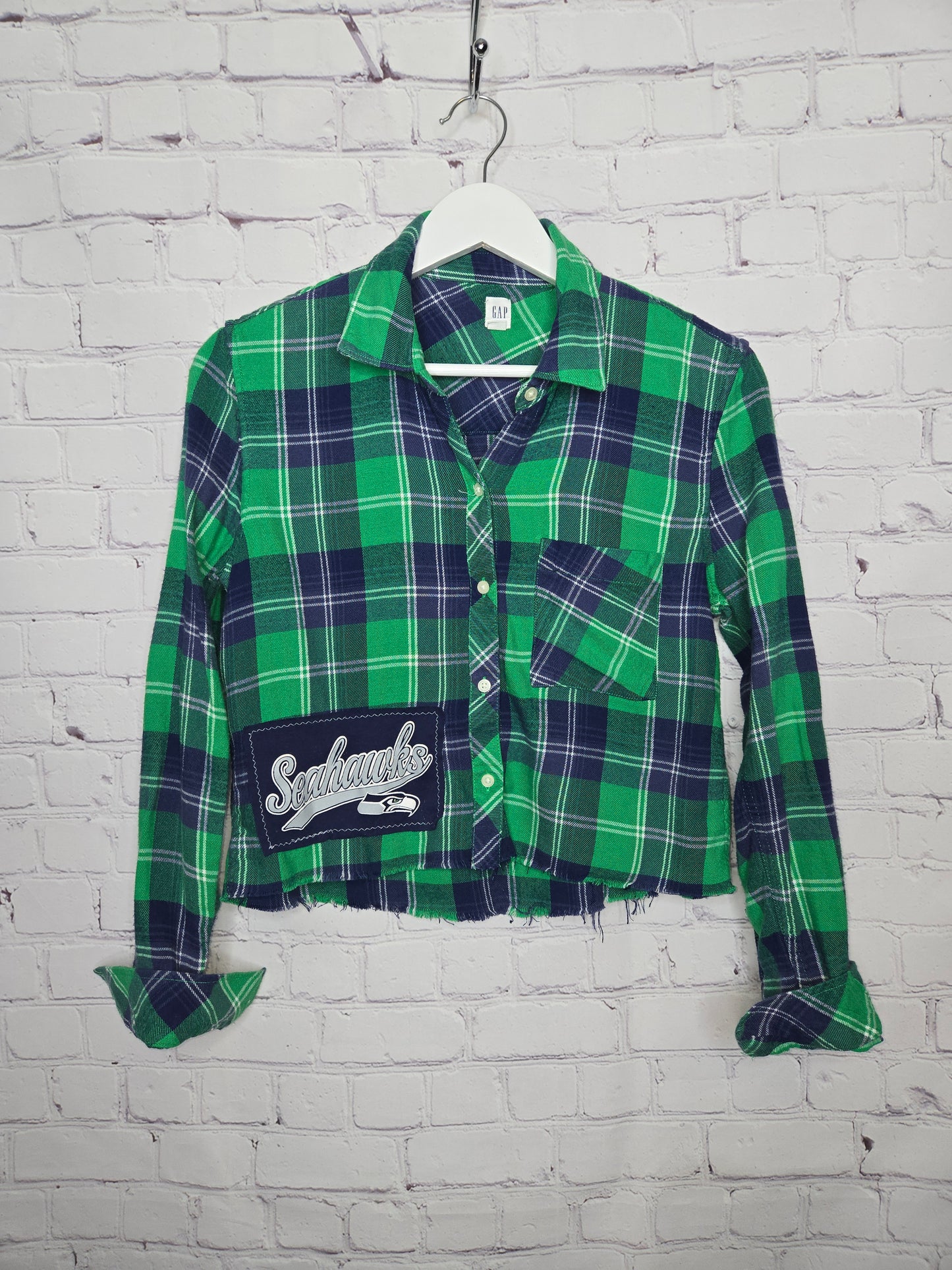 Seattle Seahawks Crop Flannel