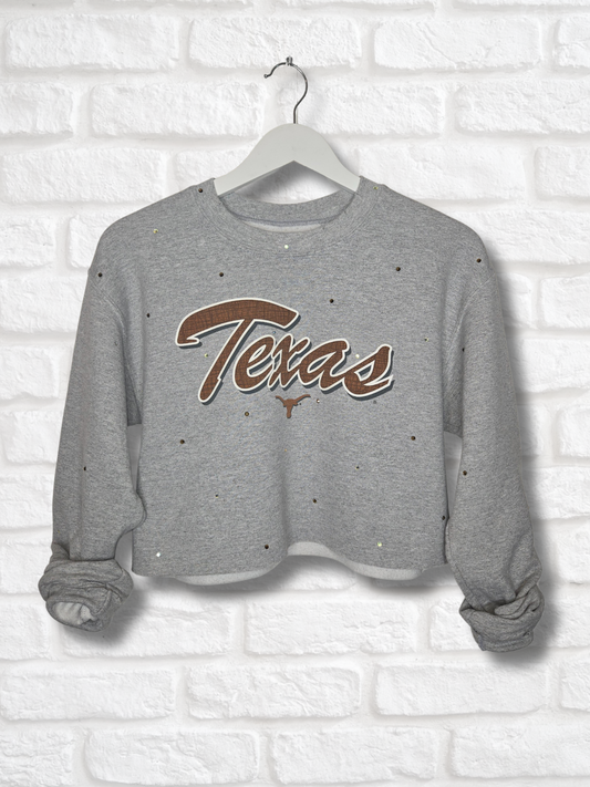 Texas Longhorns Crop Sweatshirt