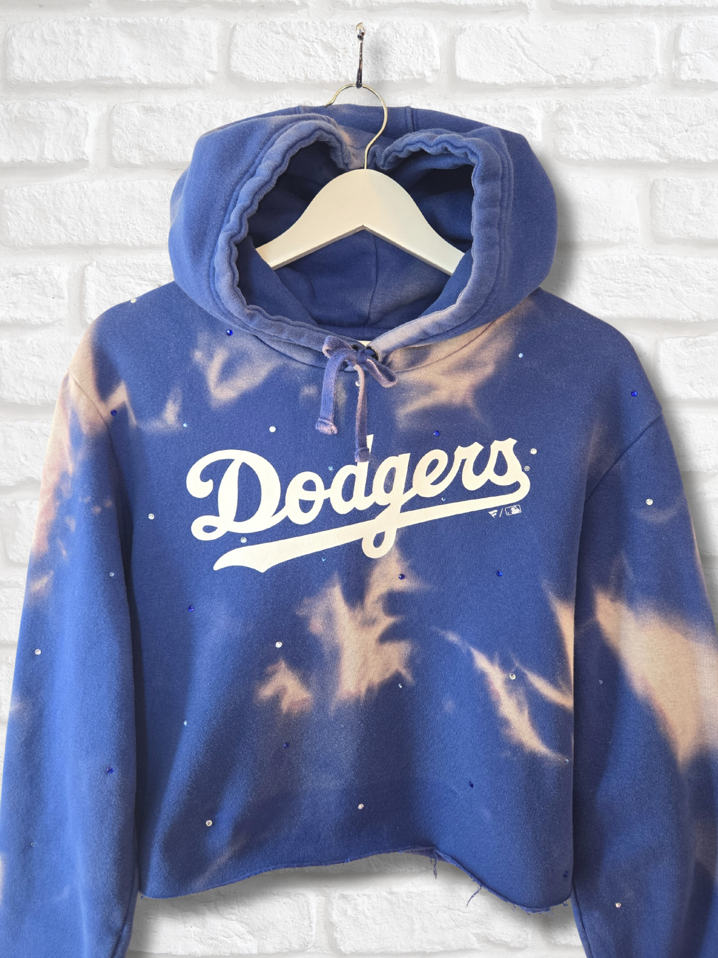 Los Angeles Dodgers Crop Hoodie