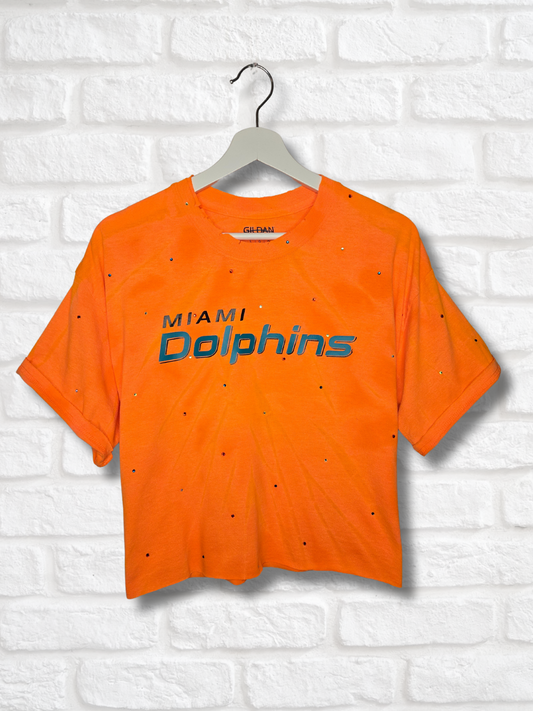 Miami Dolphins Crop Tee