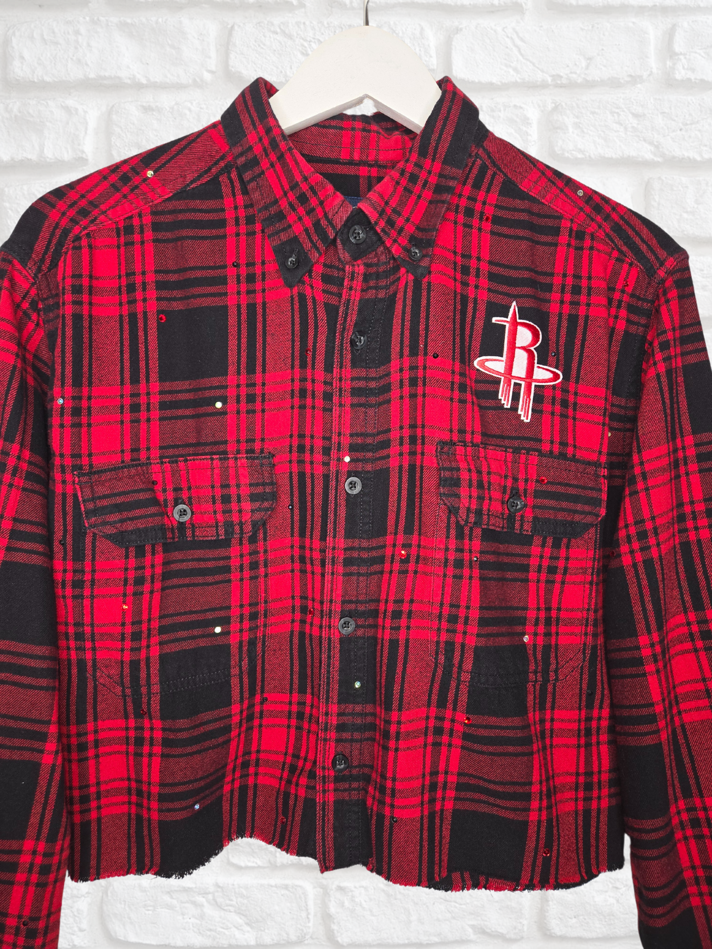 Houston Rockets Crop Flannel