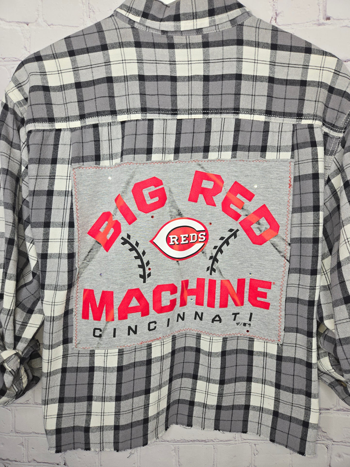 Cincinnati Reds Crop Flannel