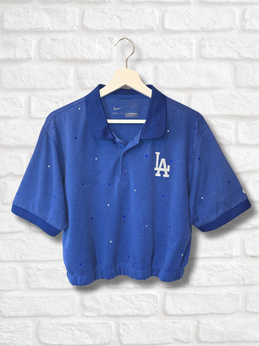 Los Angeles Dodgers Crop Polo