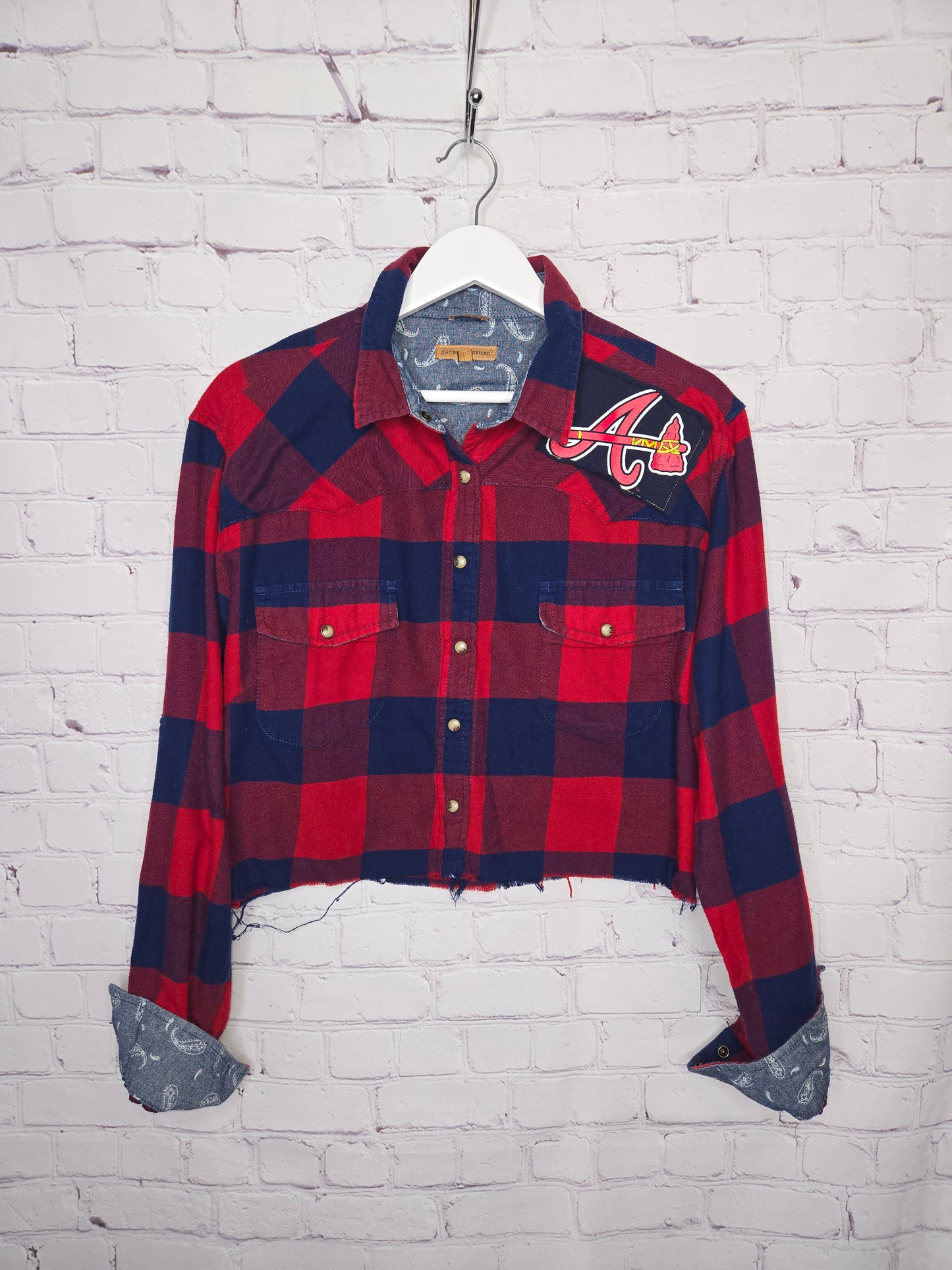 Atlanta Braves Crop Flannel