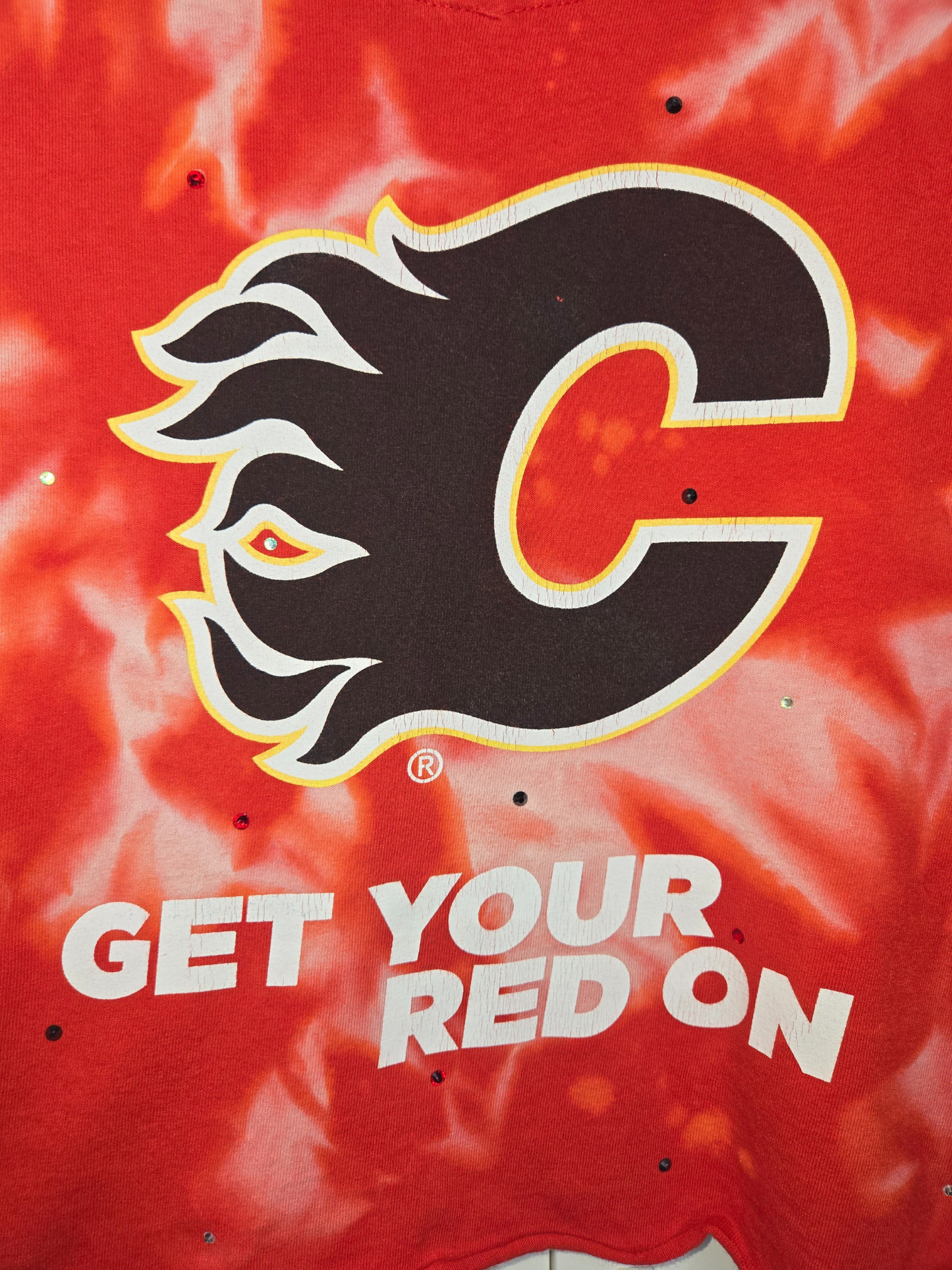 Calgary Flames Crop Tee