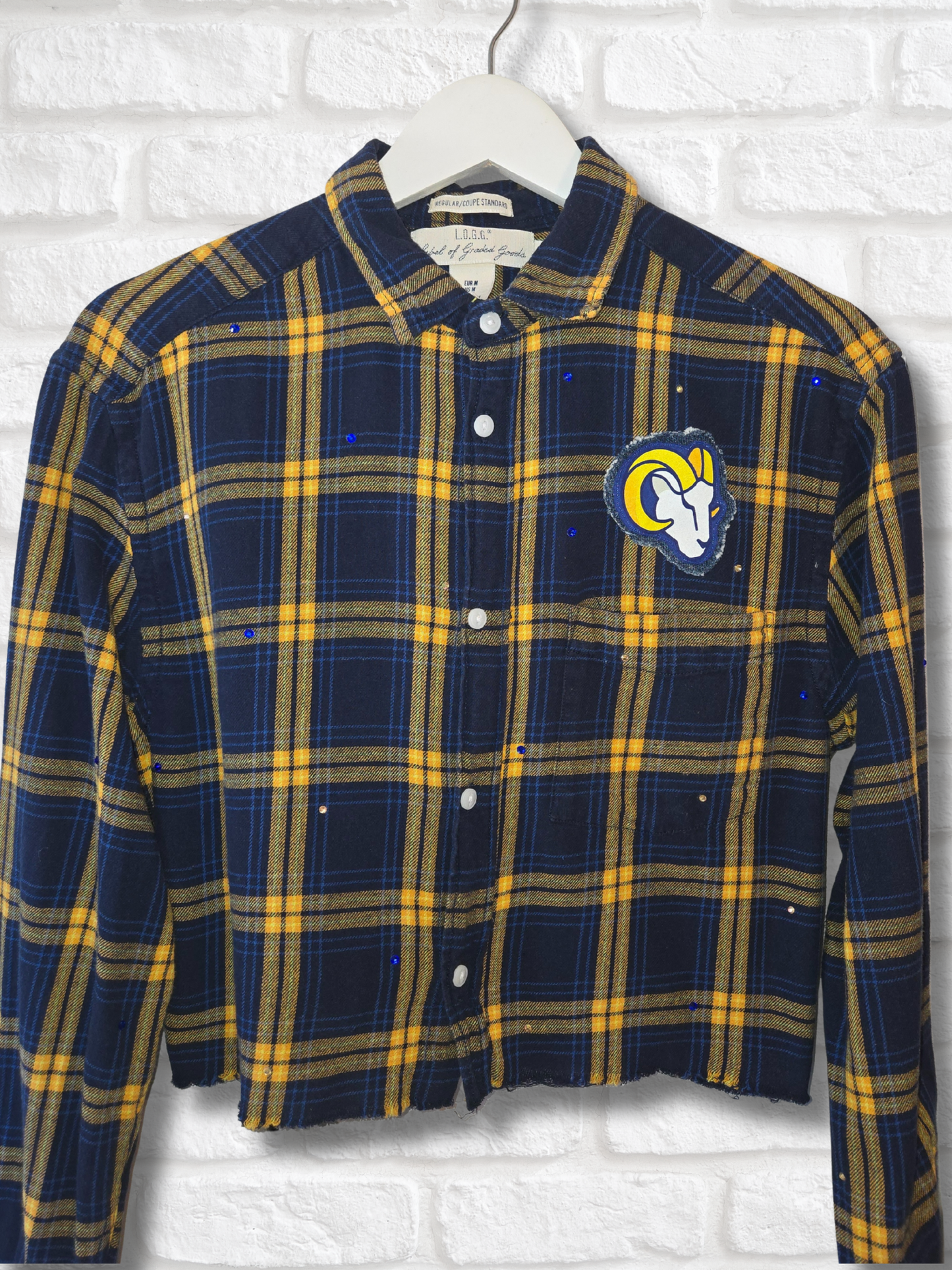 Los Angeles Rams Crop Flannel